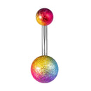 1-10PCs Colorful Acrylic Belly Bars Pircing Navel Ring Stud Women Piercing Belly Button Surgical Steel Post Sexy Piercings 14G