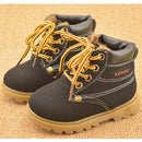 2021 Winter Children's Boots Girls Boys Plush Martin Boots Casual Warm Ankle Shoes Kids Fashion Sneakers Baby Snow Boots