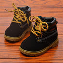 2021 Winter Children's Boots Girls Boys Plush Martin Boots Casual Warm Ankle Shoes Kids Fashion Sneakers Baby Snow Boots