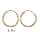2020 New Vintage Rose Gold Multiple Dangle Small Circle Hoop Earrings for Women серьги Jewelry Steampunk Ear Clip Gift