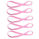5Pcs Candy Color Women Men Yoga Hair Bands Sports Headband Non-slip Running Elastic Rubber Sweatband Football Hair Accessories