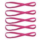 5Pcs Candy Color Women Men Yoga Hair Bands Sports Headband Non-slip Running Elastic Rubber Sweatband Football Hair Accessories
