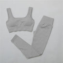 2/3Pcs Sports Yoga Set Women Tracksuit Athletic High Waist Seamless Leggings Outfit Workout Sportswear Gyms Crop Top Sports Bra