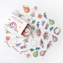 Mohamm Kawaii Retro Time Series Cute Sticker Custom Stickers Diary Stationary Flakes Scrapbook DIY Decorative Stickers