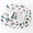 Mohamm Kawaii Retro Time Series Cute Sticker Custom Stickers Diary Stationary Flakes Scrapbook DIY Decorative Stickers