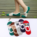 5 Pairs Lot Cotton Women Socks Female Casual Boat 3D Pack Cartoon Harajuku Unicron Cat Cute Invisiable Funny Girl Ankle Sock Set