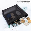 1PCS Women Men Necessary Cosmetic Bag Transparent Travel Organizer Fashion Small Large Black Toiletry Bags Makeup Pouch