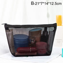 1PCS Women Men Necessary Cosmetic Bag Transparent Travel Organizer Fashion Small Large Black Toiletry Bags Makeup Pouch