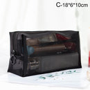1PCS Women Men Necessary Cosmetic Bag Transparent Travel Organizer Fashion Small Large Black Toiletry Bags Makeup Pouch