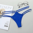 1 Pcs Sexy Women G-String Cotton Panties Lingerie Thin Strap Hollow Soft Briefs Low Rise Thong Breathable Female Underwear