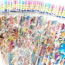 12 Sheets/Pack Cute Bulk 3D Puffy Stickers for Kids Scrapbooking Laptop Mobile Phone Decoration Girl Boy Birthday Gift