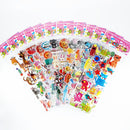 12 Sheets/Pack Cute Bulk 3D Puffy Stickers for Kids Scrapbooking Laptop Mobile Phone Decoration Girl Boy Birthday Gift