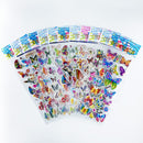 12 Sheets/Pack Cute Bulk 3D Puffy Stickers for Kids Scrapbooking Laptop Mobile Phone Decoration Girl Boy Birthday Gift
