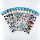 12 Sheets/Pack Cute Bulk 3D Puffy Stickers for Kids Scrapbooking Laptop Mobile Phone Decoration Girl Boy Birthday Gift