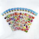 12 Sheets/Pack Cute Bulk 3D Puffy Stickers for Kids Scrapbooking Laptop Mobile Phone Decoration Girl Boy Birthday Gift