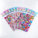 12 Sheets/Pack Cute Bulk 3D Puffy Stickers for Kids Scrapbooking Laptop Mobile Phone Decoration Girl Boy Birthday Gift