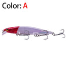 1Pcs Laser Minnow Hard Fishing Lure 11cm 13.8g Artificial Bait Sinking Slowly 3D Eyes Wobbler Tackle For Pike Bass Carp Swimbait