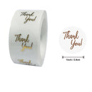 Thank You Stickers Labels Seals Thank You for Supporting My Small Business Stickers Roll Round Kraft Pink Black Labels For Shop
