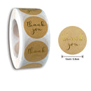 Thank You Stickers Labels Seals Thank You for Supporting My Small Business Stickers Roll Round Kraft Pink Black Labels For Shop