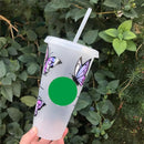 24oz Butterfly Reusable Venti Personalized Design Print Plastic Cup Teacher Mothers Day Friend Birthday Gift Customized Cup Name