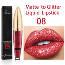 18 Color Matte To Shiny Glitter Liquid Lipstick Shiny Lip Gloss Diamond Waterproof Long Lasting Pearl Lipgloss Women Lip Makeup