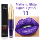 18 Color Matte To Shiny Glitter Liquid Lipstick Shiny Lip Gloss Diamond Waterproof Long Lasting Pearl Lipgloss Women Lip Makeup