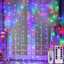 3x3m Fairy Curtain Light LED Remote Control USB Garland String Lights for Home Bedroom Window Holiday Christmas Party Decoration