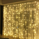 3x3m Fairy Curtain Light LED Remote Control USB Garland String Lights for Home Bedroom Window Holiday Christmas Party Decoration