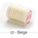 0.4 0.5 0.6mm Round Waxed Thread Polyester Cord Wax Coated Strings for Braided Bracelets DIY Accessories or Leather Craft Sewing