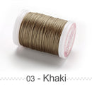 0.4 0.5 0.6mm Round Waxed Thread Polyester Cord Wax Coated Strings for Braided Bracelets DIY Accessories or Leather Craft Sewing