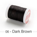 0.4 0.5 0.6mm Round Waxed Thread Polyester Cord Wax Coated Strings for Braided Bracelets DIY Accessories or Leather Craft Sewing