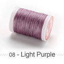 0.4 0.5 0.6mm Round Waxed Thread Polyester Cord Wax Coated Strings for Braided Bracelets DIY Accessories or Leather Craft Sewing