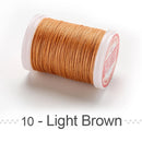 0.4 0.5 0.6mm Round Waxed Thread Polyester Cord Wax Coated Strings for Braided Bracelets DIY Accessories or Leather Craft Sewing