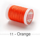 0.4 0.5 0.6mm Round Waxed Thread Polyester Cord Wax Coated Strings for Braided Bracelets DIY Accessories or Leather Craft Sewing