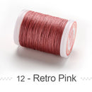 0.4 0.5 0.6mm Round Waxed Thread Polyester Cord Wax Coated Strings for Braided Bracelets DIY Accessories or Leather Craft Sewing