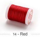 0.4 0.5 0.6mm Round Waxed Thread Polyester Cord Wax Coated Strings for Braided Bracelets DIY Accessories or Leather Craft Sewing