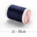 0.4 0.5 0.6mm Round Waxed Thread Polyester Cord Wax Coated Strings for Braided Bracelets DIY Accessories or Leather Craft Sewing