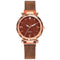 Rose Gold Women Watch 2021 Top Brand Luxury Magnetic Starry Sky Lady Wrist Watch Mesh Female Clock For Dropship relogio feminino