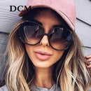 DCM Newest Round Sunglasses Woman Oversized Female Glasses Gradient Fashion Brand Women Sun Glasses Ladies 2020 UV400