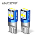 2Pcs W5W 3030 SMD Car T10 LED 194 168 Wedge Replacement Reverse Instrument Panel Lamp White Blue Bulbs For Clearance Lights