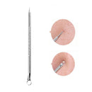 4PCS Acne Blemish Remover Blackhead Extractor Black Dots Cleaner Needles Set Black Spots Pore Cleanser Tool Rose Gold Sliver