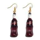 30 Style Cute Bottle Earrings Girls Women Dangle Jewelry Gift Lovely Cola Vodka Whisky Beer Red Wine New Interesting Fashion