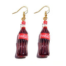 30 Style Cute Bottle Earrings Girls Women Dangle Jewelry Gift Lovely Cola Vodka Whisky Beer Red Wine New Interesting Fashion