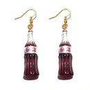 30 Style Cute Bottle Earrings Girls Women Dangle Jewelry Gift Lovely Cola Vodka Whisky Beer Red Wine New Interesting Fashion
