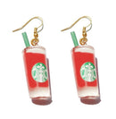 30 Style Cute Bottle Earrings Girls Women Dangle Jewelry Gift Lovely Cola Vodka Whisky Beer Red Wine New Interesting Fashion