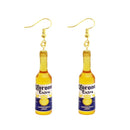 30 Style Cute Bottle Earrings Girls Women Dangle Jewelry Gift Lovely Cola Vodka Whisky Beer Red Wine New Interesting Fashion
