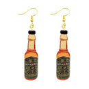 30 Style Cute Bottle Earrings Girls Women Dangle Jewelry Gift Lovely Cola Vodka Whisky Beer Red Wine New Interesting Fashion