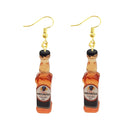 30 Style Cute Bottle Earrings Girls Women Dangle Jewelry Gift Lovely Cola Vodka Whisky Beer Red Wine New Interesting Fashion