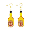 30 Style Cute Bottle Earrings Girls Women Dangle Jewelry Gift Lovely Cola Vodka Whisky Beer Red Wine New Interesting Fashion