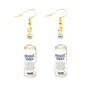 30 Style Cute Bottle Earrings Girls Women Dangle Jewelry Gift Lovely Cola Vodka Whisky Beer Red Wine New Interesting Fashion